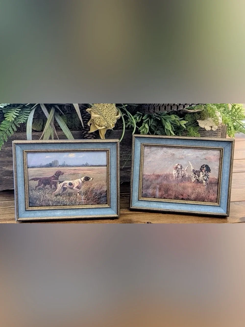 Set of 2 Framed Hunting Dog Prints Bird Dogs Sporting Retriever